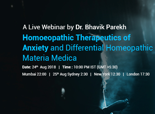 Homoeopathic Therapeutics of Anxiety and Differential Homeopathic Materia Medica