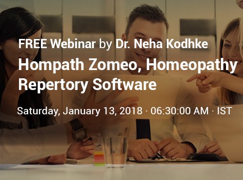 Live Training on Hompath Zomeo, Homeopathy Repertory Software